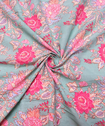 Floral Printed Cotton Fabric Online